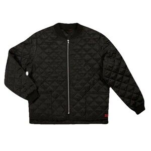 Tough Duck Quilted Bomber Jacket Black Men’s 3XL – Heavy Duty Workwear